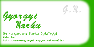 gyorgyi marku business card